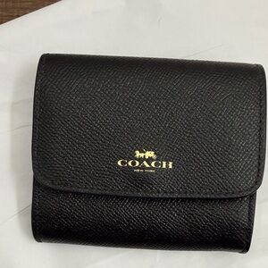 Coach Textured Black Leather Wallet